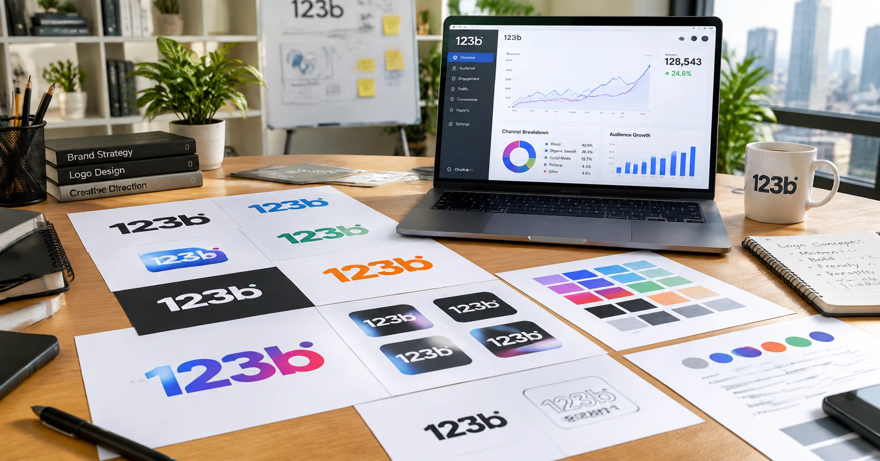 123b logo và vai trò quan trọng trong thiết kế nhận diện thương hiệu - image 2