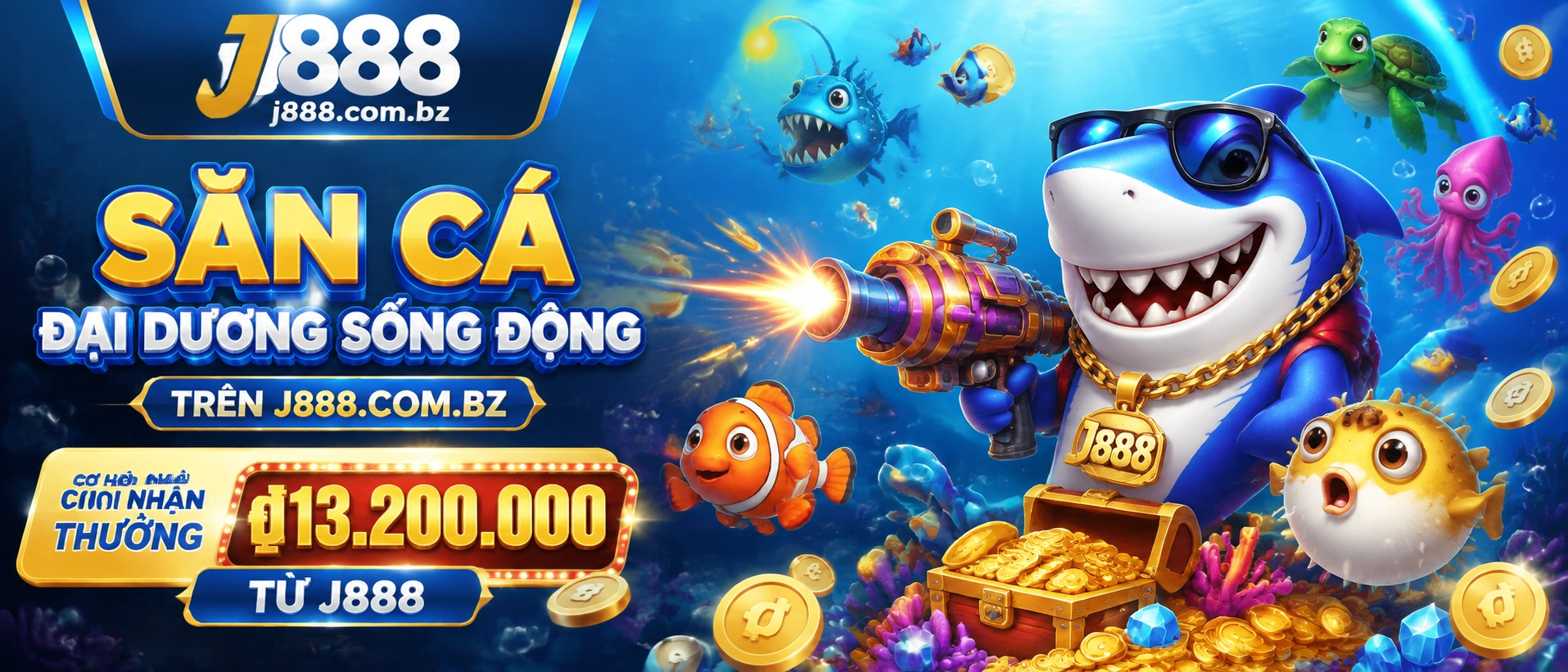 Game Bắn Cá Đại Dương với chủ đề biển xanh